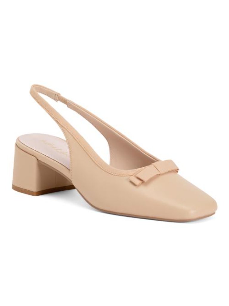For Love & Lemons Leather Josie Mule Heels